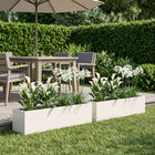 Plantenbak 100x20x20 cm wit koudgewalst staal