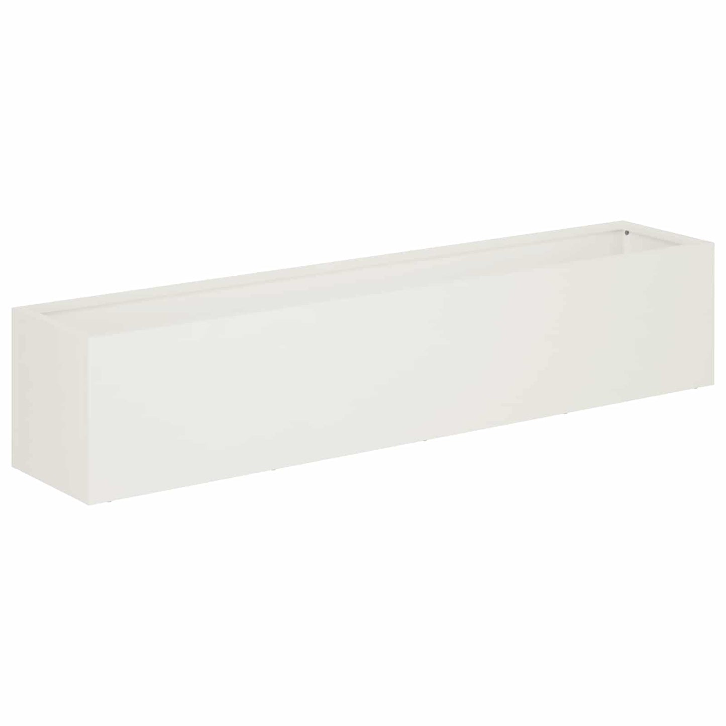 Plantenbak 2 st Wit 100 x 20 x 20 cm Koudgewalst staal