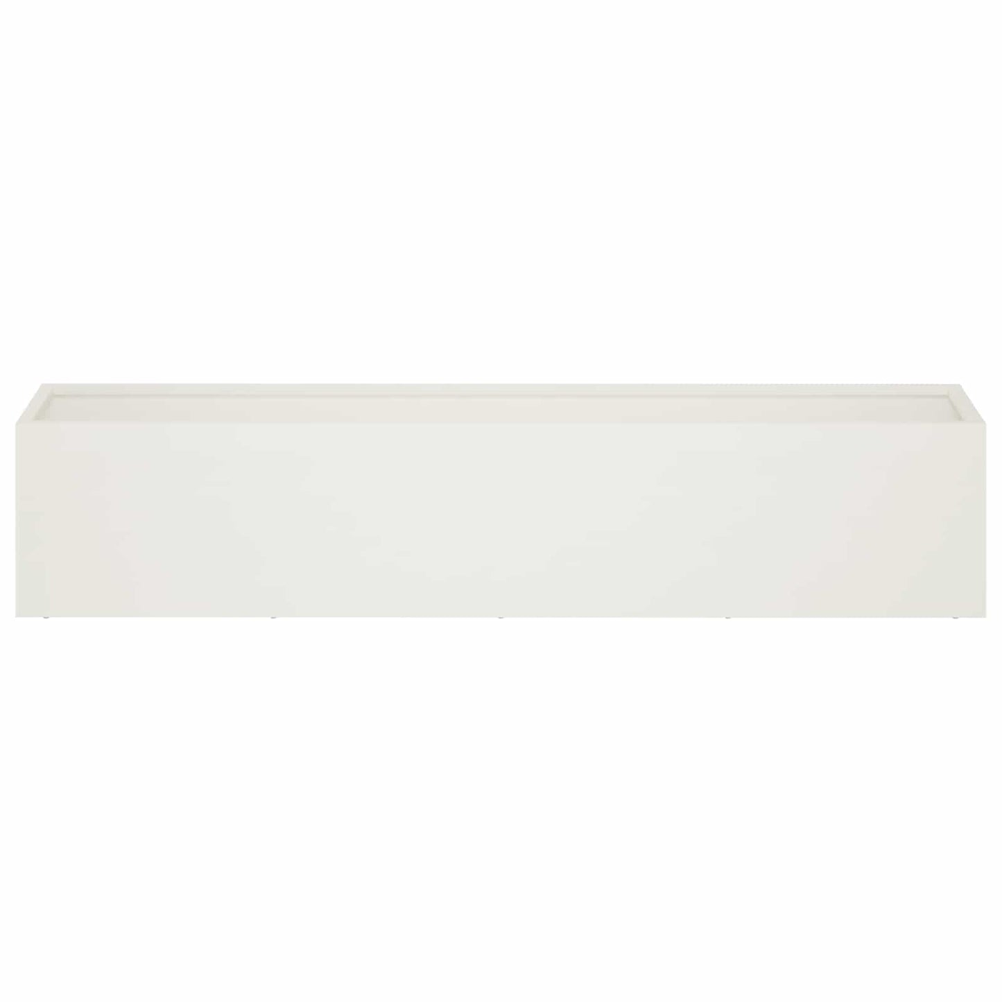 Plantenbak 2 st Wit 100 x 20 x 20 cm Koudgewalst staal