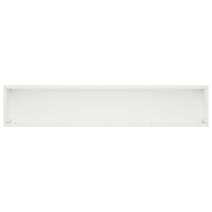 Plantenbak 2 st Wit 100 x 20 x 20 cm Koudgewalst staal