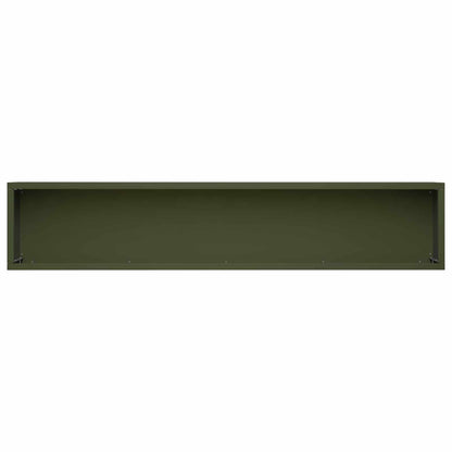 Plantenbak Olijfgroen 100 x 20 x 20 cm Koudgewalst staal