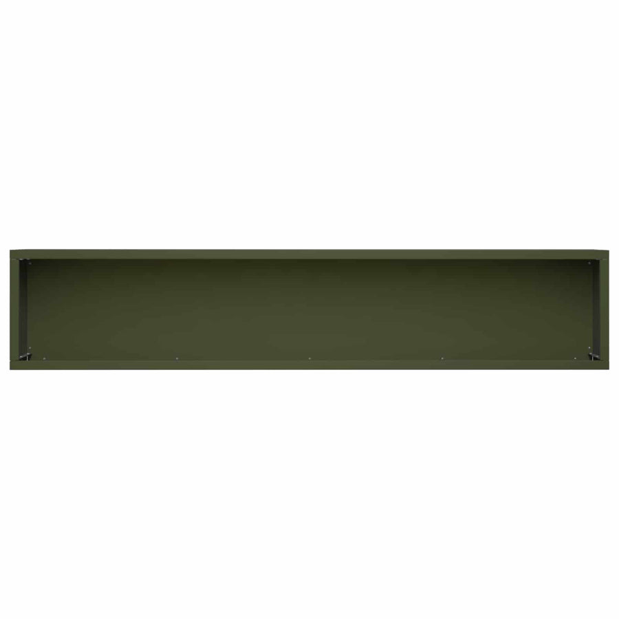 Plantenbak Olijfgroen 100 x 20 x 20 cm Koudgewalst staal