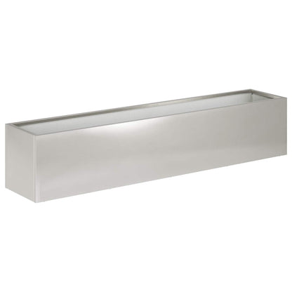 Plantenbak zilver 100 x 20 x 20 cm Roestvrij staal