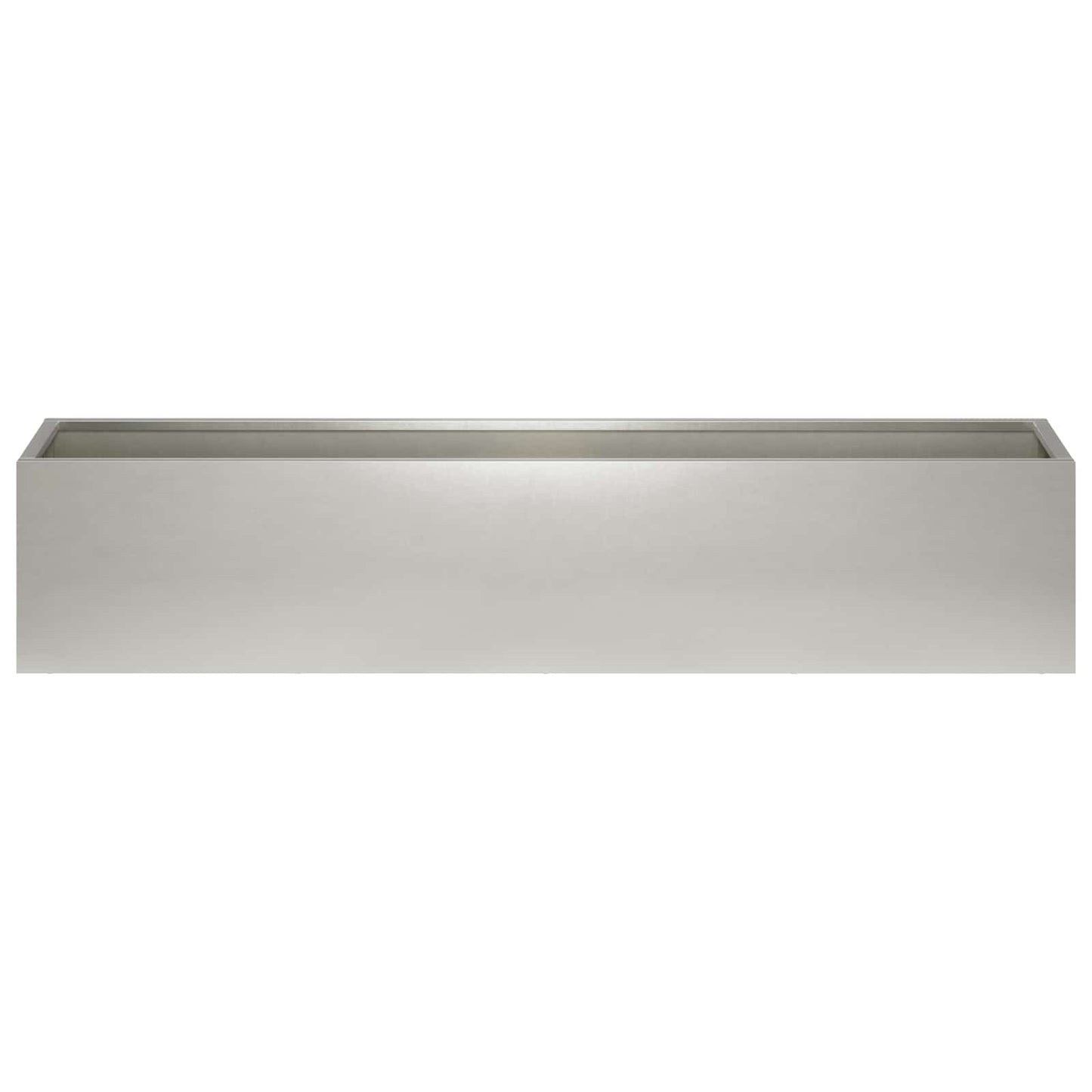 Plantenbak zilver 100 x 20 x 20 cm Roestvrij staal