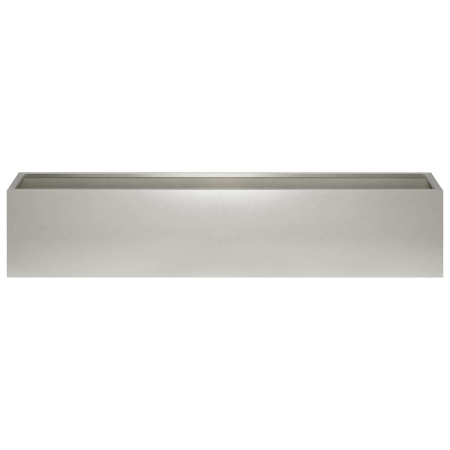 Plantenbak zilver 100 x 20 x 20 cm Roestvrij staal