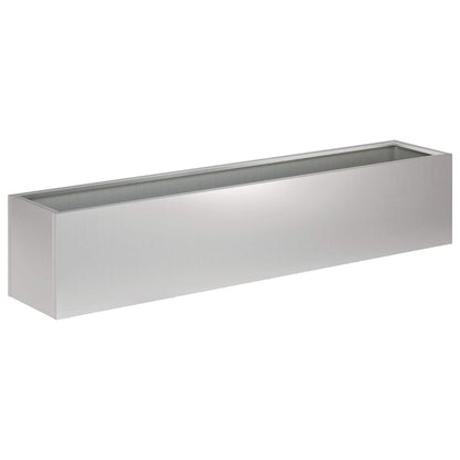 Plantenbak zilver 100 x 20 x 20 cm Gegalvaniseerd staal