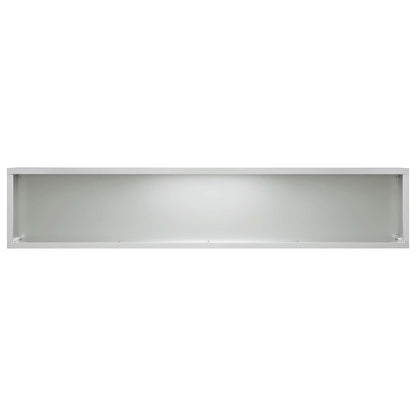 Plantenbak zilver 100 x 20 x 20 cm Gegalvaniseerd staal