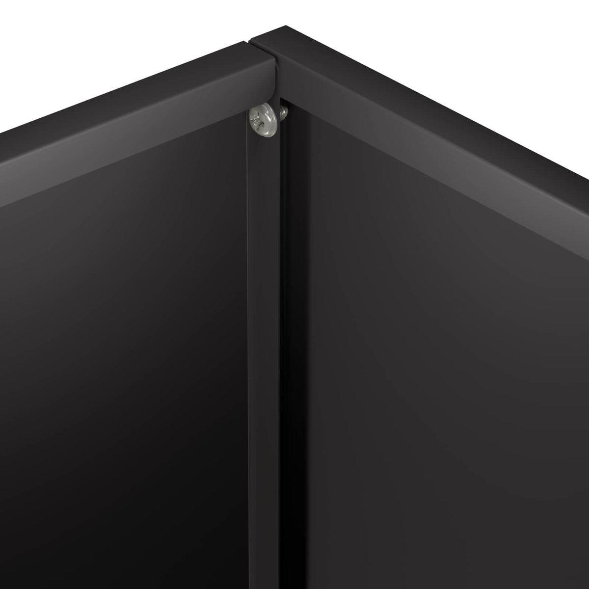 Plantenbak 2 st Zwart 40 x 30 x 30 cm Koudgewalst staal