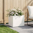 Plantenbak 40x30x30 cm staal wit