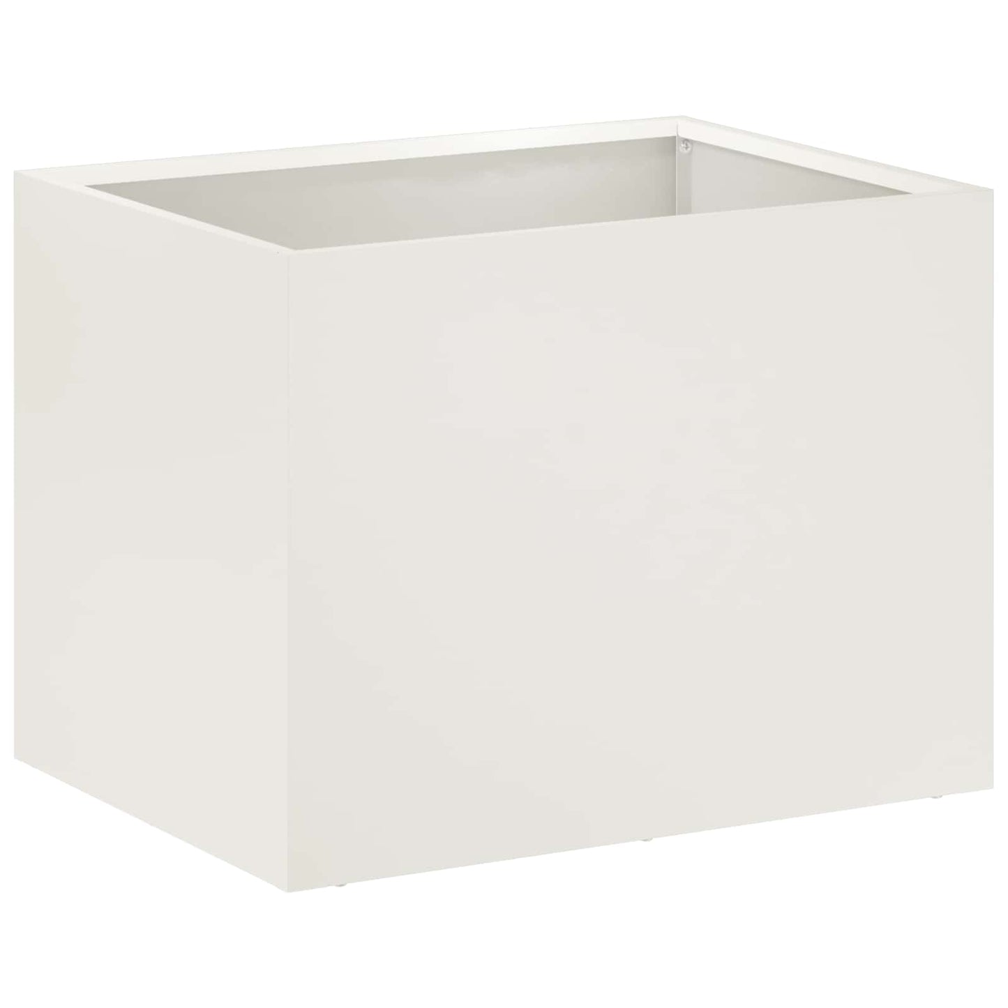 Plantenbak 2 st Wit 40 x 30 x 30 cm Koudgewalst staal