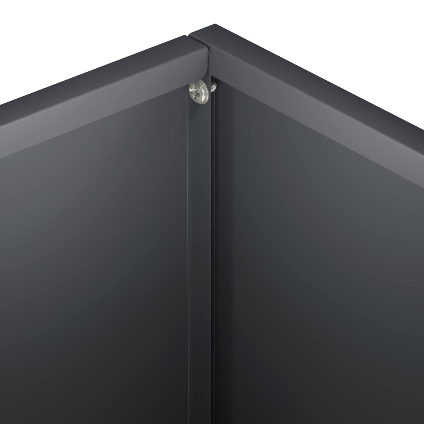 Plantenbak 2 st Antraciet 40 x 30 x 30 cm Koudgewalst staal