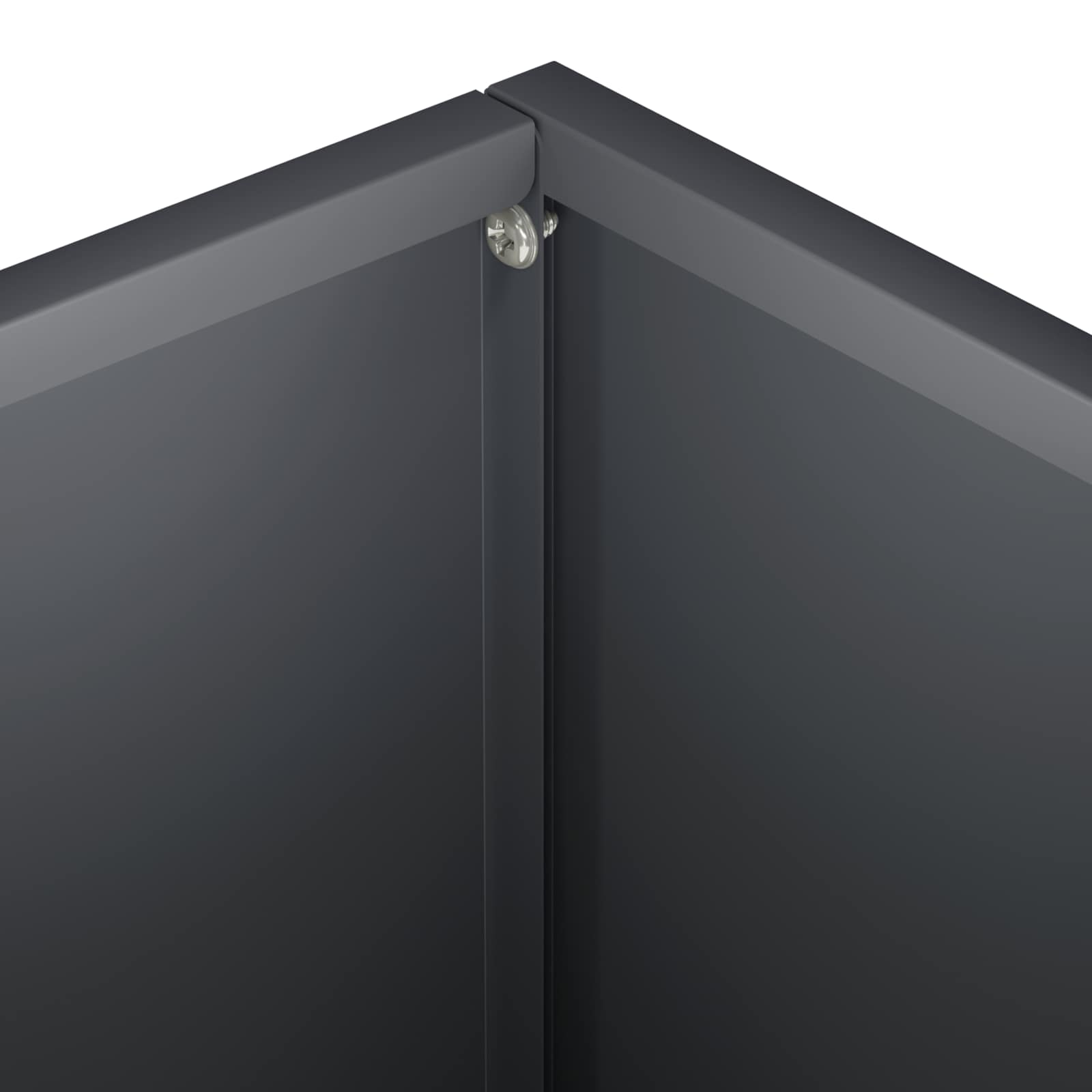 Plantenbak 2 st Antraciet 40 x 30 x 30 cm Koudgewalst staal