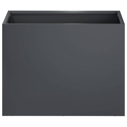 Plantenbak 2 st Antraciet 40 x 30 x 30 cm Koudgewalst staal