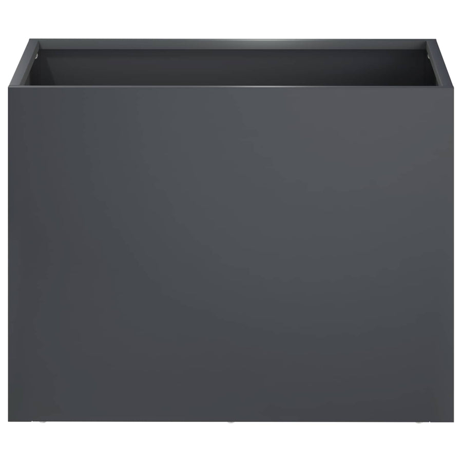 Plantenbak 2 st Antraciet 40 x 30 x 30 cm Koudgewalst staal