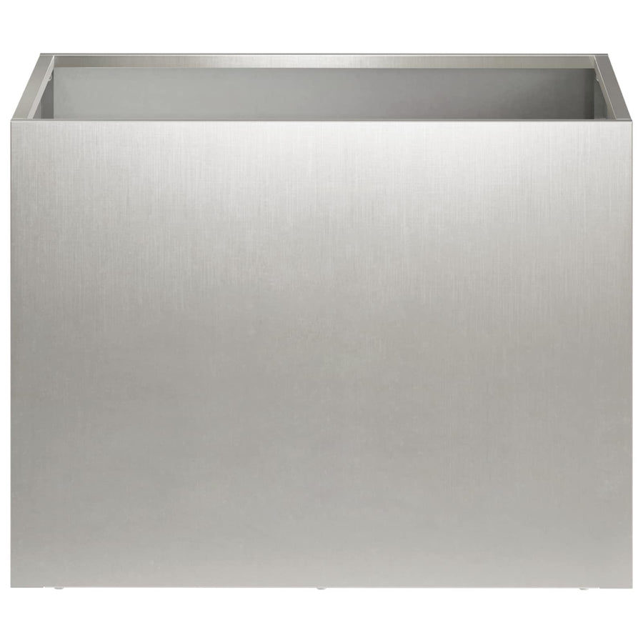 Plantenbak zilver 40 x 30 x 30 cm Roestvrij staal