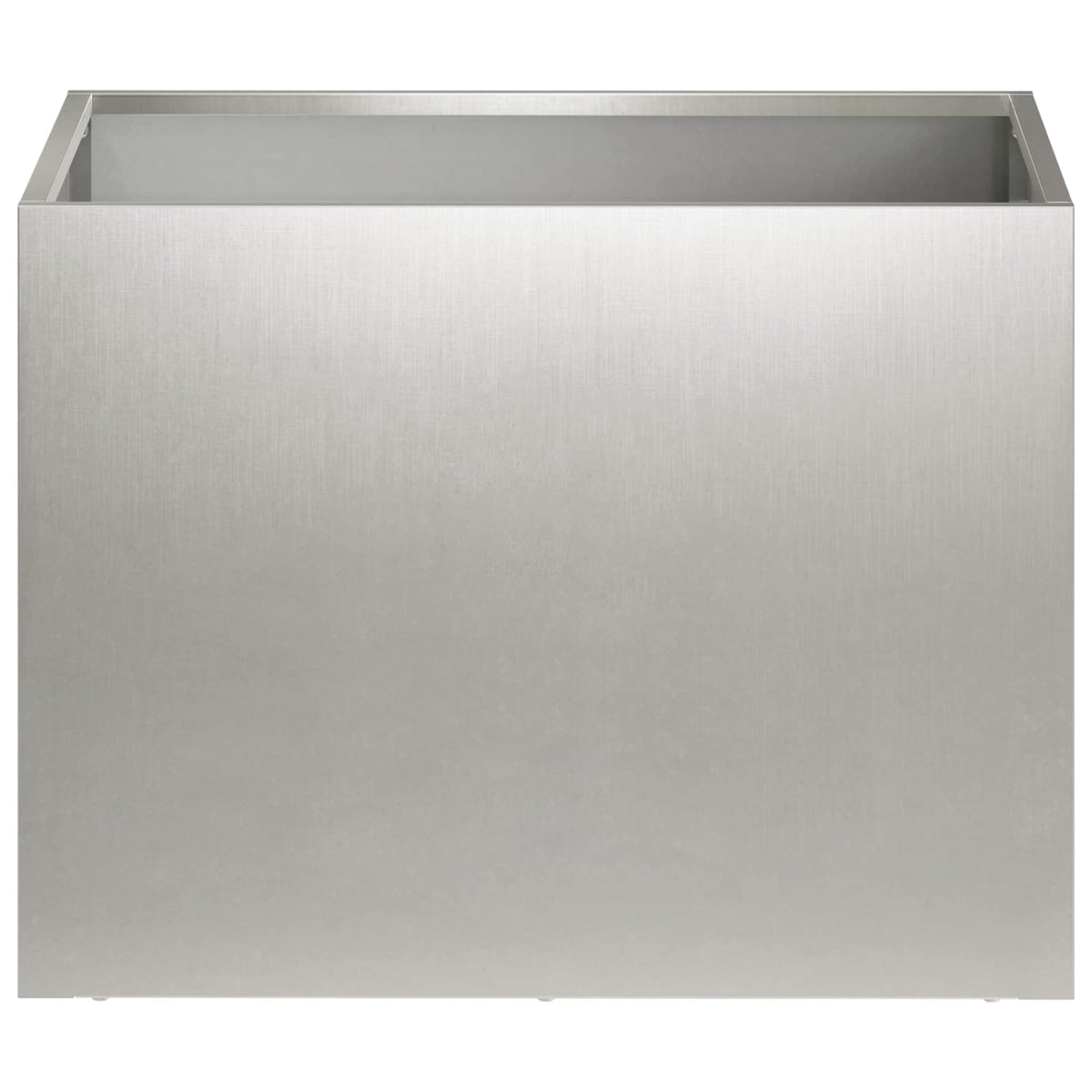 Plantenbak 2 st zilver 40 x 30 x 30 cm Roestvrij staal