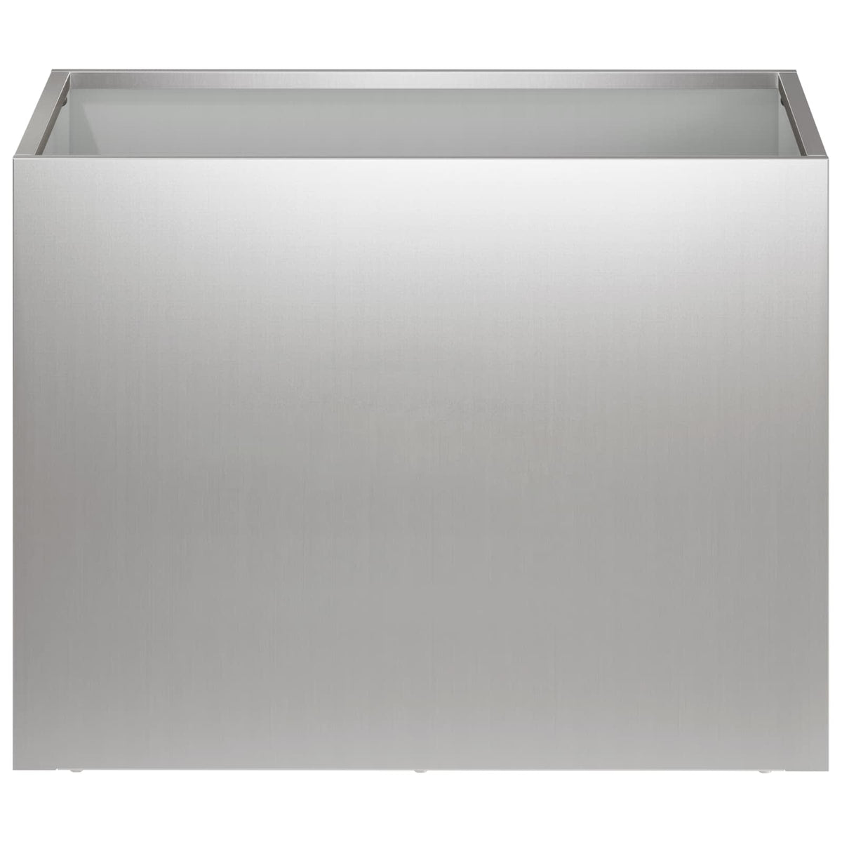 Plantenbak 2 st zilver 40 x 30 x 30 cm Gegalvaniseerd staal
