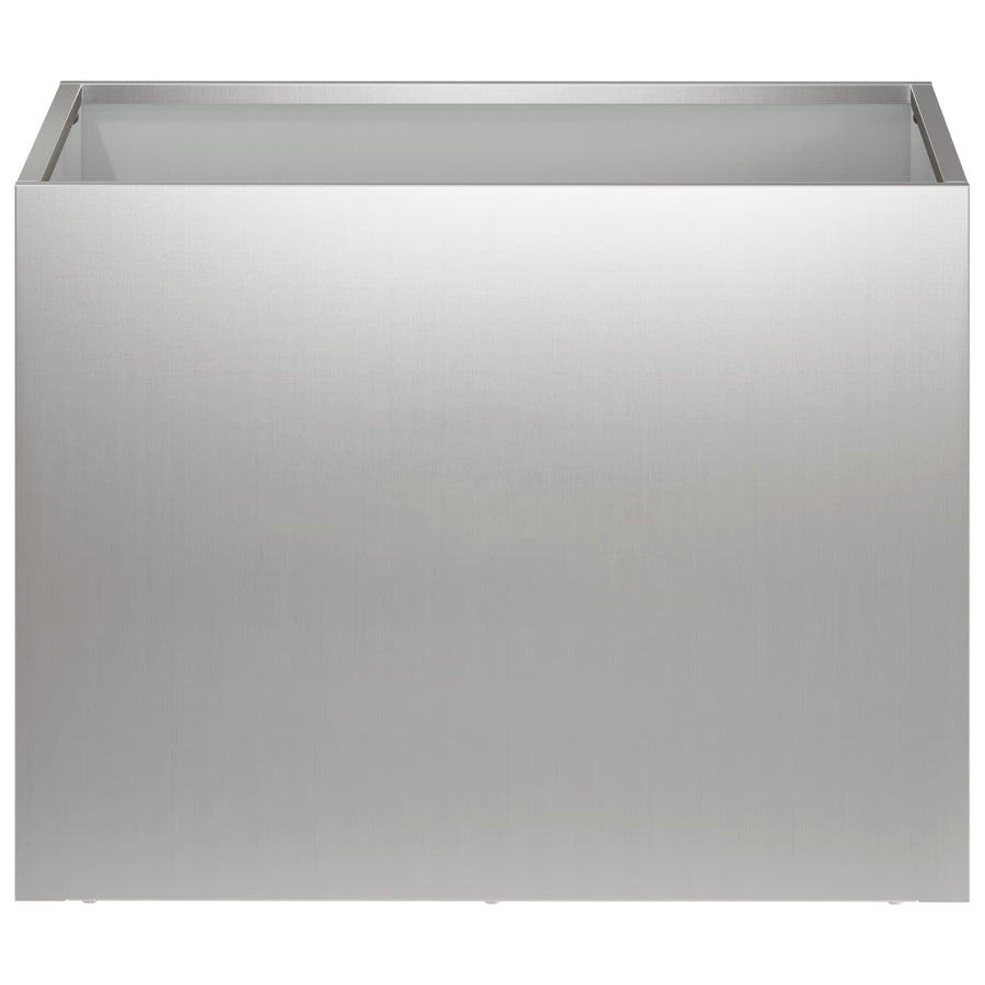 Plantenbak 2 st zilver 40 x 30 x 30 cm Gegalvaniseerd staal