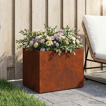 Plantenbak Roestkleurig 40 x 30 x 30 cm weervast staal