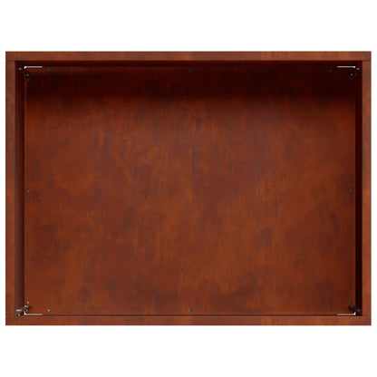 Plantenbak Roestkleurig 40 x 30 x 30 cm weervast staal
