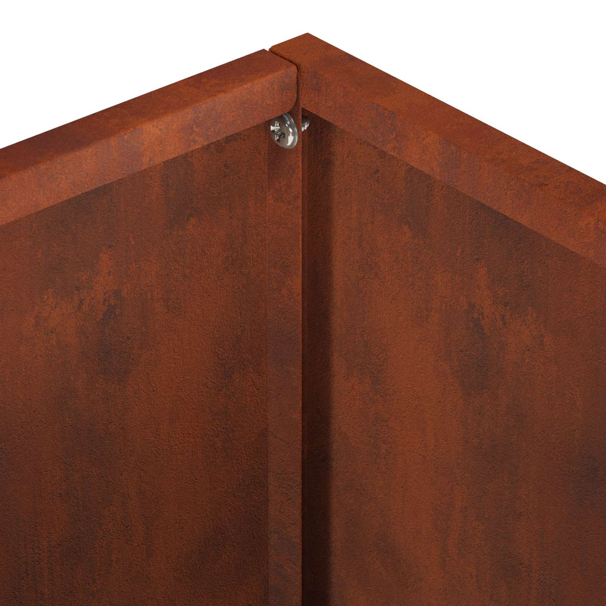 Plantenbak 2 st Roestkleurig 40 x 30 x 30 cm weervast staal