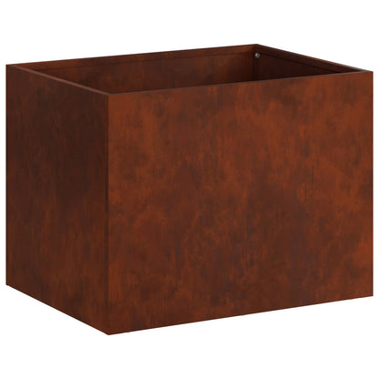 Plantenbak 2 st Roestkleurig 40 x 30 x 30 cm weervast staal