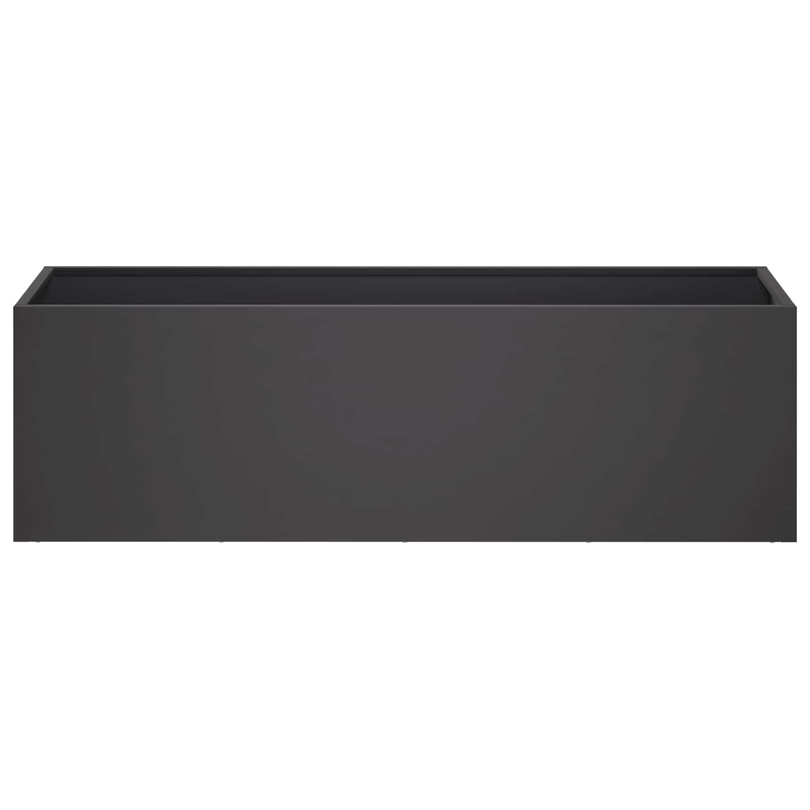 Plantenbak Zwart 80 x 30 x 30 cm Koudgewalst staal