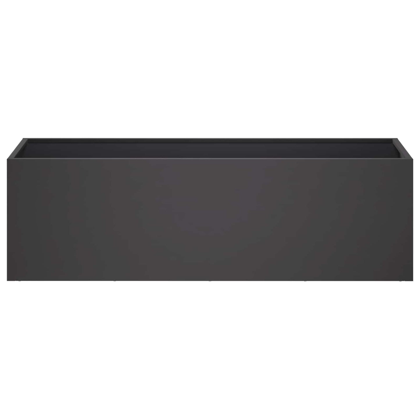 Plantenbak 2 st Zwart 80 x 30 x 30 cm Koudgewalst staal