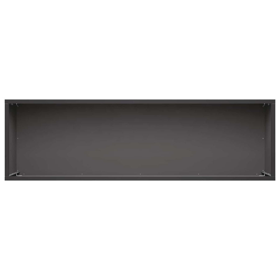 Plantenbak 2 st Zwart 80 x 30 x 30 cm Koudgewalst staal