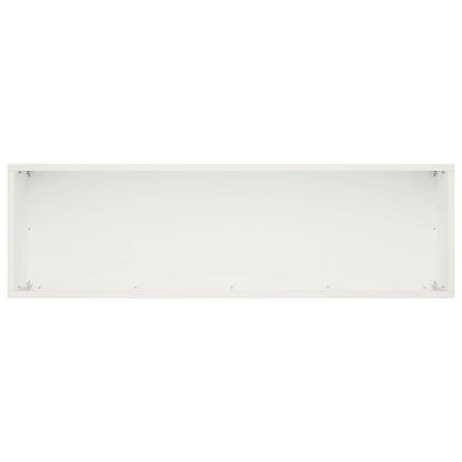 Plantenbak 2 st Wit 80 x 30 x 30 cm Koudgewalst staal