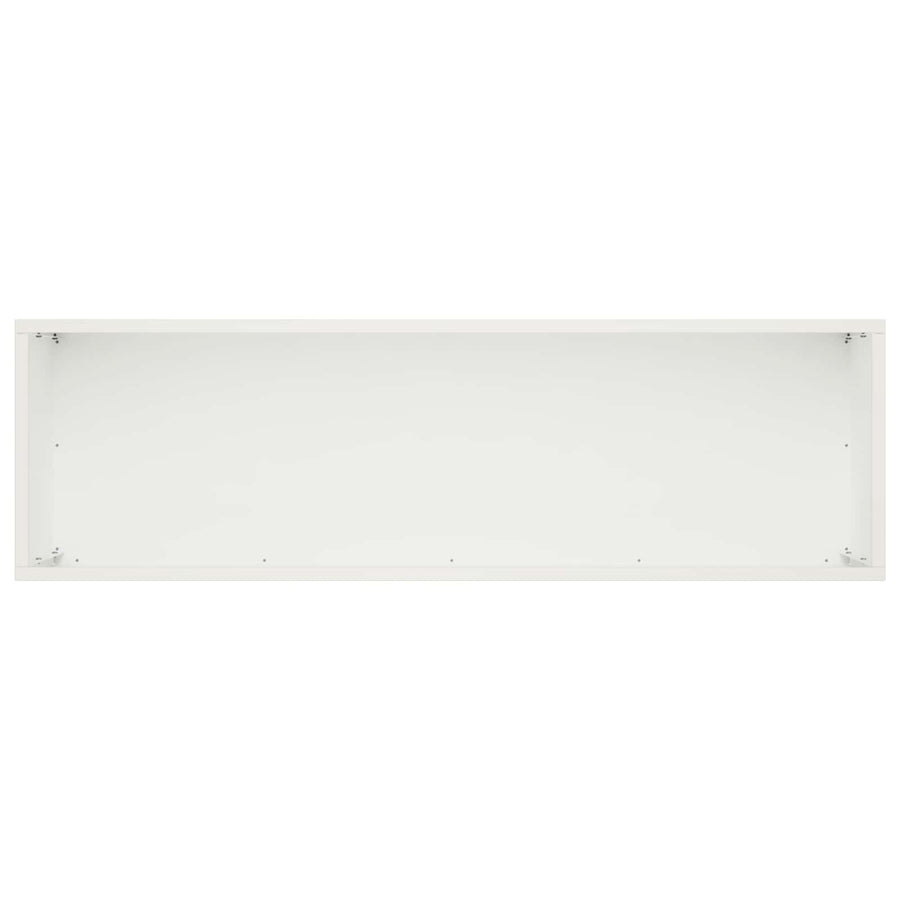 Plantenbak 2 st Wit 80 x 30 x 30 cm Koudgewalst staal