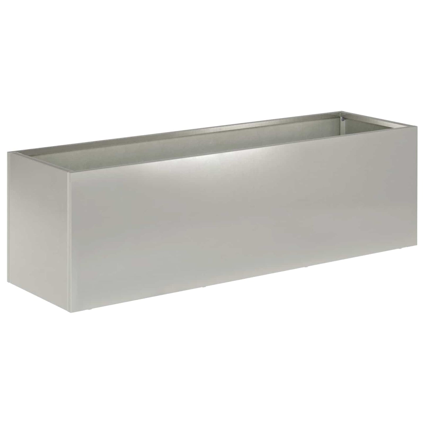 Plantenbak zilver 80 x 30 x 30 cm Roestvrij staal