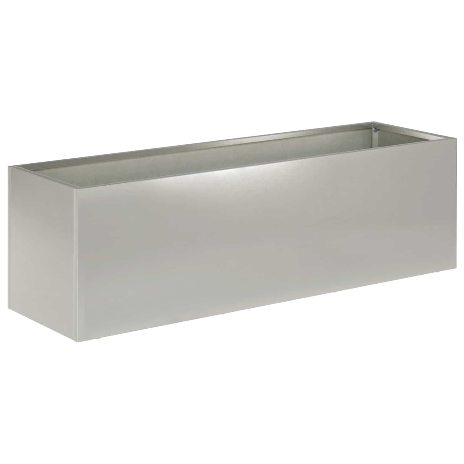 Plantenbak zilver 80 x 30 x 30 cm Roestvrij staal
