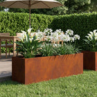 Plantenbak 80x30x30 cm roestvast staal
