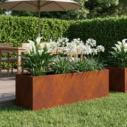 Plantenbak 80x30x30 cm roestvast staal