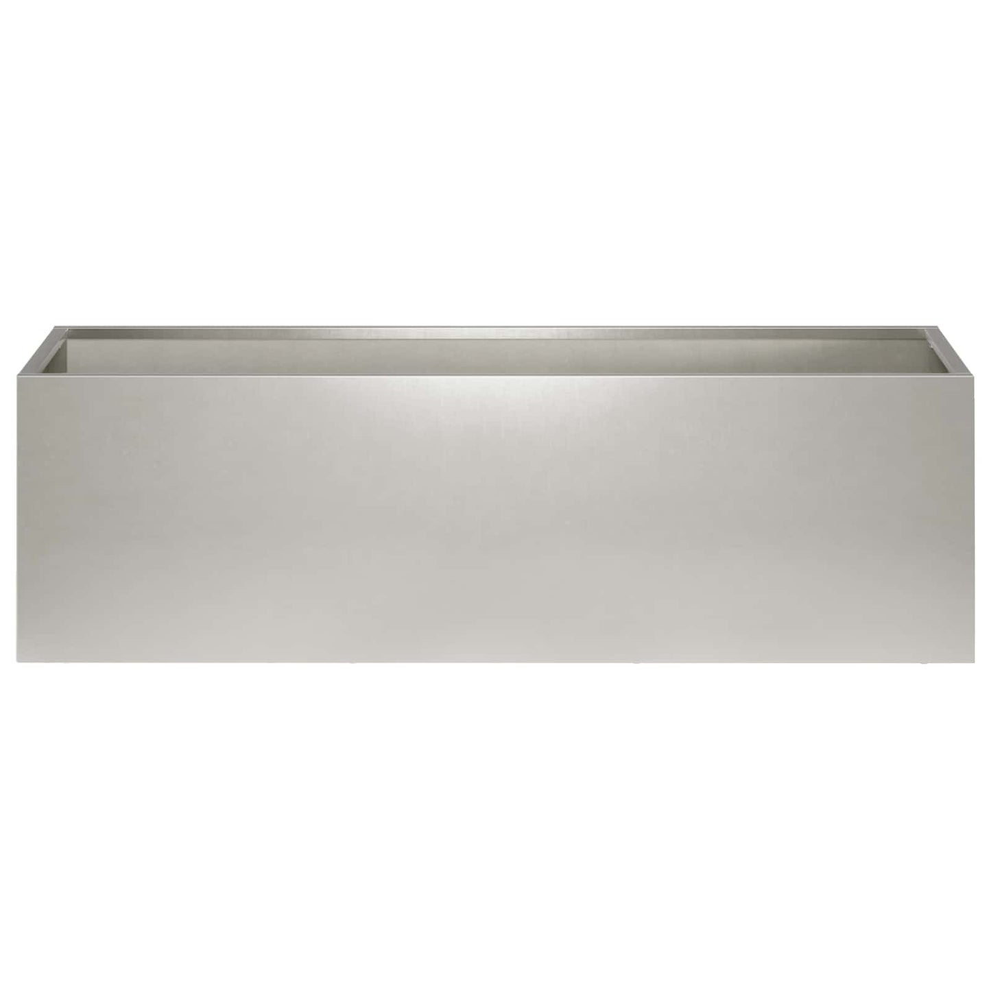 Plantenbak zilver 100 x 30 x 30 cm Roestvrij staal