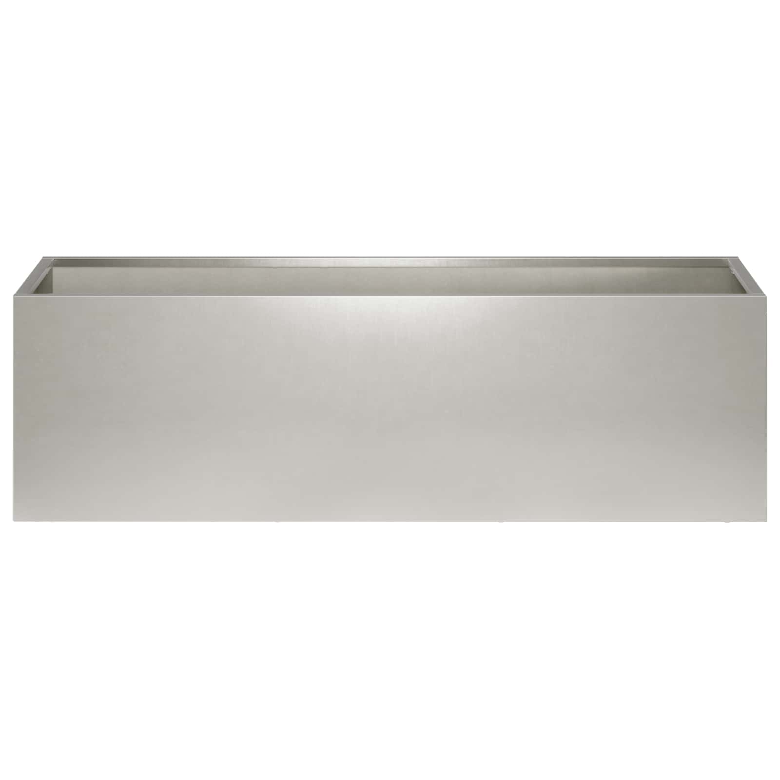 Plantenbak zilver 100 x 30 x 30 cm Roestvrij staal