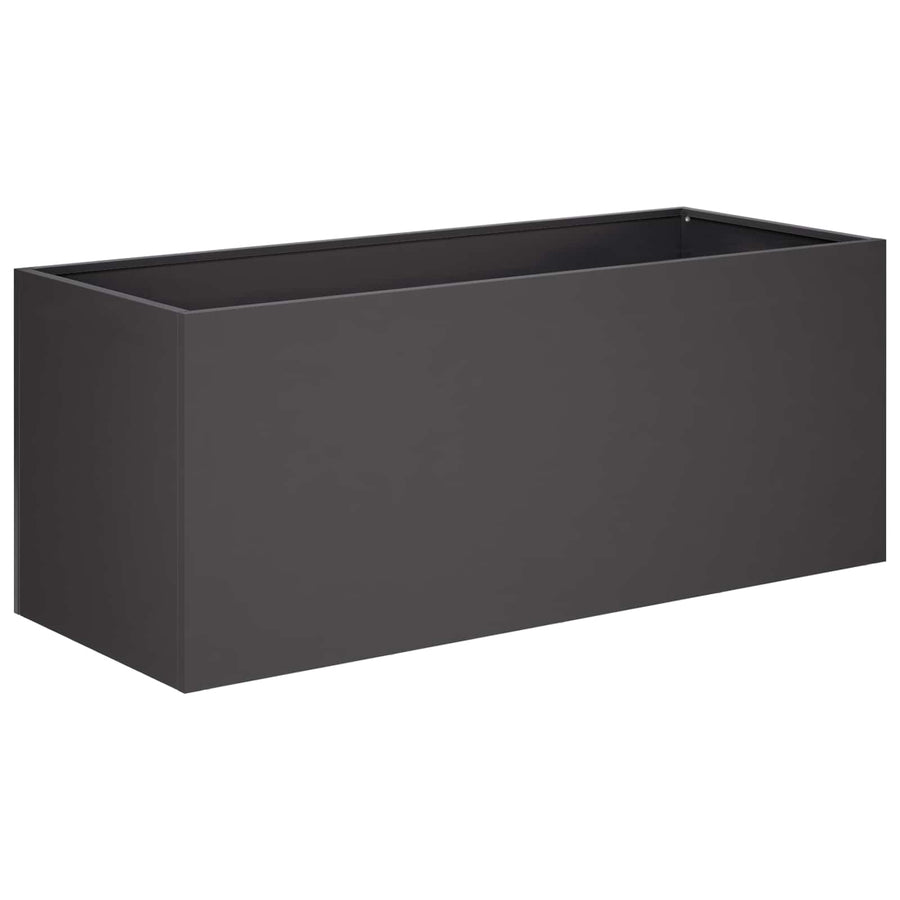 Plantenbak Zwart 80 x 40 x 40 cm Koudgewalst staal