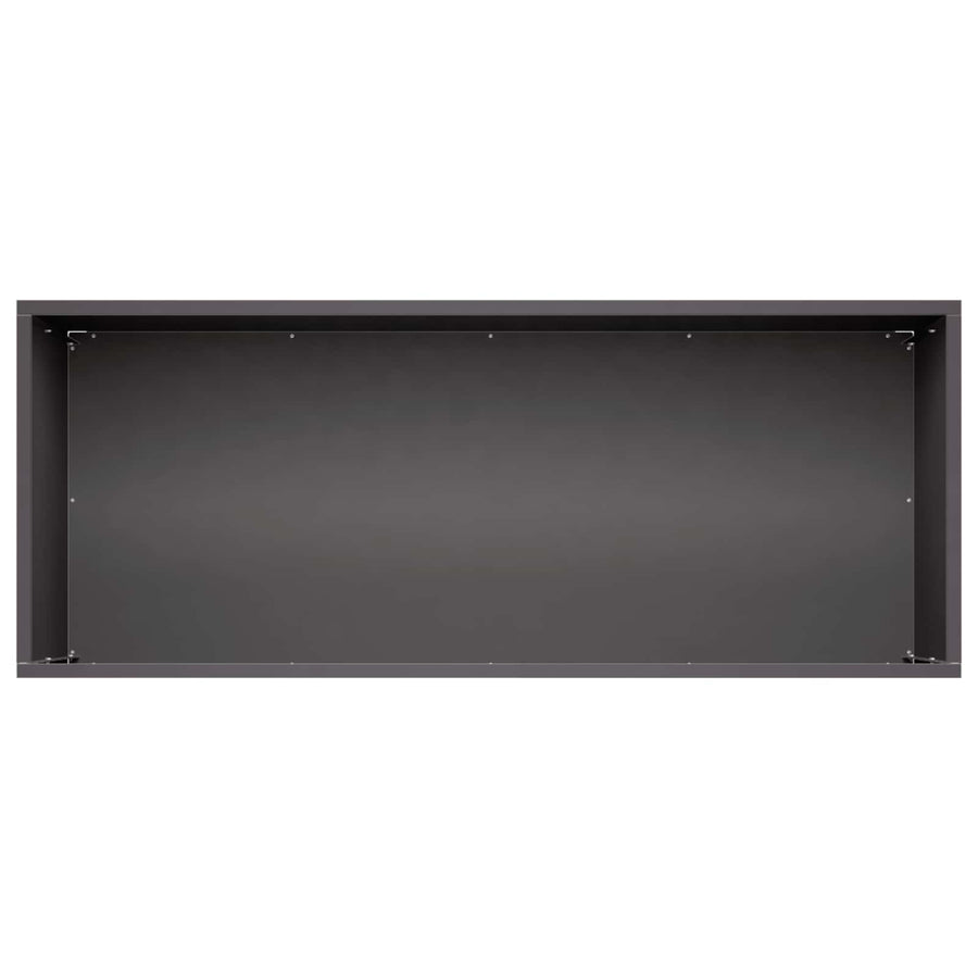 Plantenbak 2 st Zwart 80 x 40 x 40 cm Koudgewalst staal