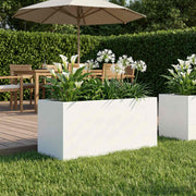 Plantenbak 80x40x40 cm koudgewalst staal wit