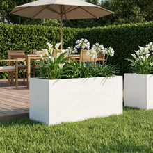 Plantenbak Wit 80 x 40 x 40 cm Koudgewalst staal