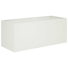 Plantenbak Wit 80 x 40 x 40 cm Koudgewalst staal