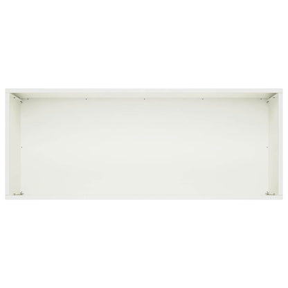 Plantenbak 2 st Wit 80 x 40 x 40 cm Koudgewalst staal