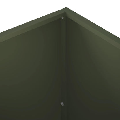Plantenbak Olijfgroen 80 x 40 x 40 cm Koudgewalst staal