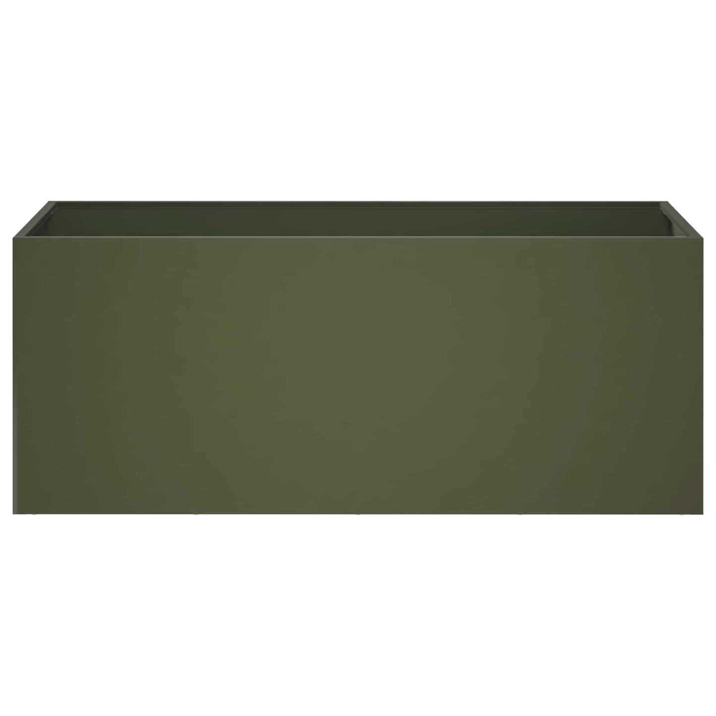 Plantenbak Olijfgroen 80 x 40 x 40 cm Koudgewalst staal