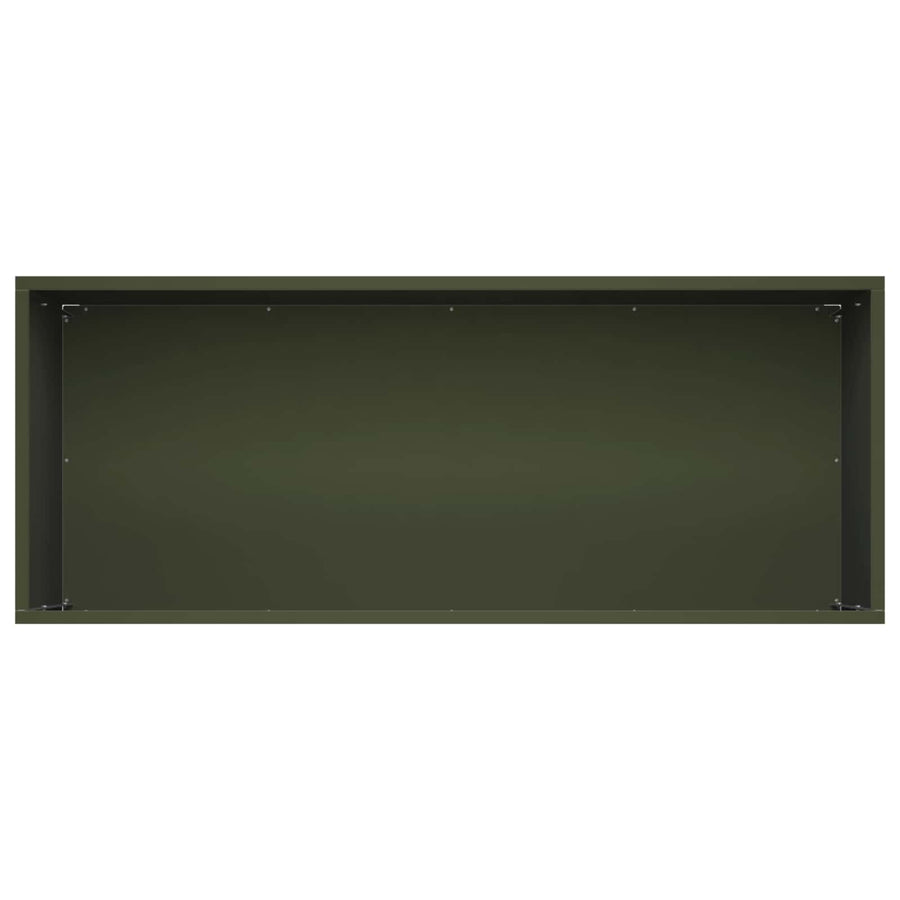 Plantenbak Olijfgroen 80 x 40 x 40 cm Koudgewalst staal