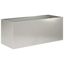 Plantenbak zilver 80 x 40 x 40 cm Roestvrij staal