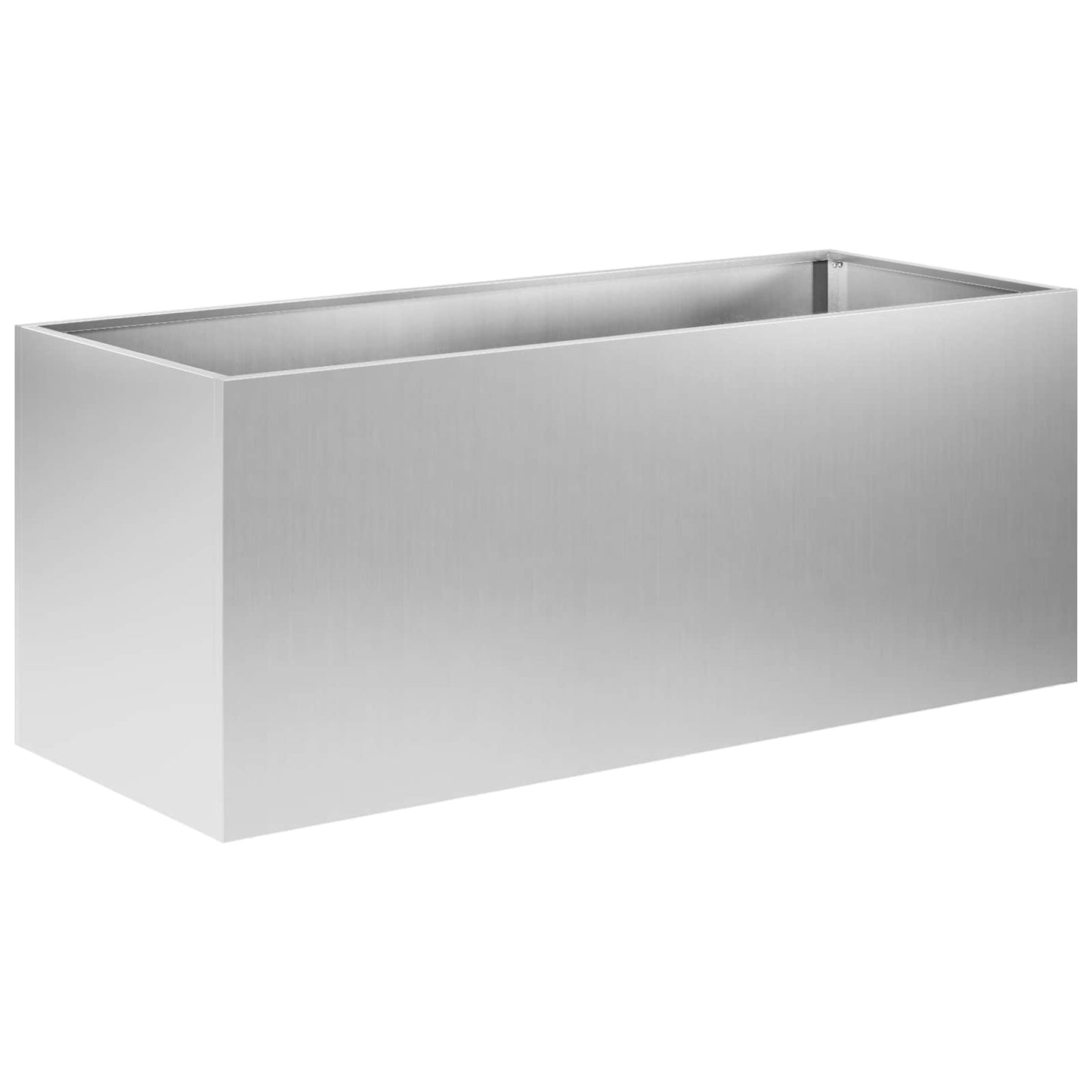 Plantenbak zilver 80 x 40 x 40 cm Gegalvaniseerd staal