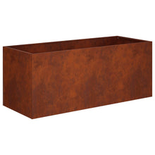 Plantenbak Roestkleurig 80 x 40 x 40 cm weervast staal
