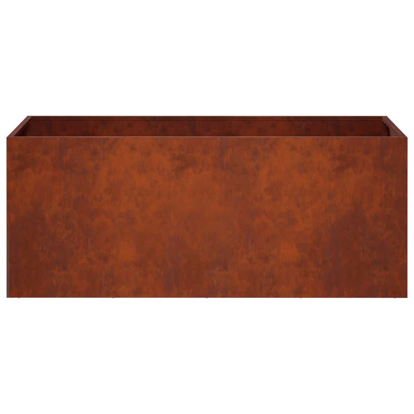 Plantenbak 2 st Roestkleurig 80 x 40 x 40 cm weervast staal